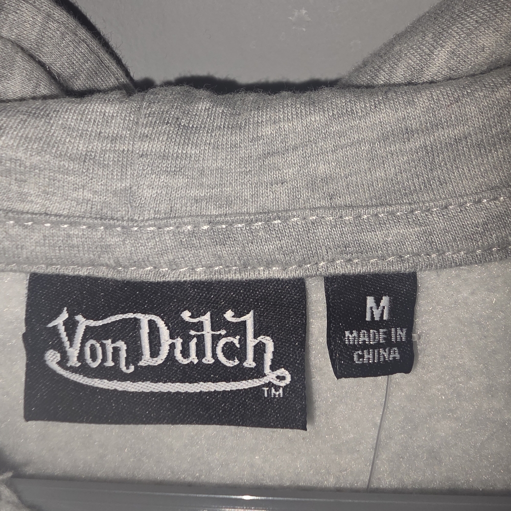 🆕️True Religion Gray Rhinestone Cropped Hoodie ✨ Y2K Streetwear - Picture 5 of 9